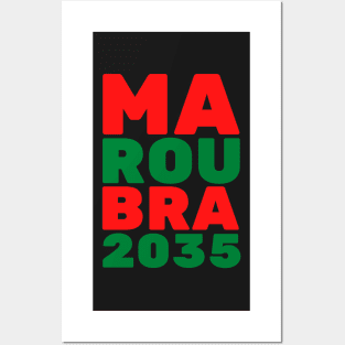 MAROUBRA - 2035 - MA - ROU - BRA. SOUTHS COLOURS Posters and Art